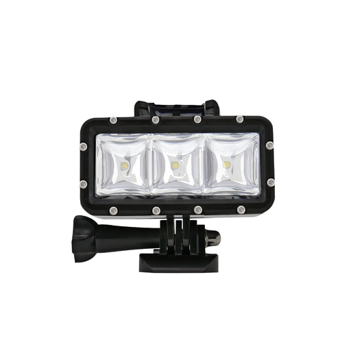 Refletor LED universal de 360 lúmens para câmeras de ação, à prova d'água.