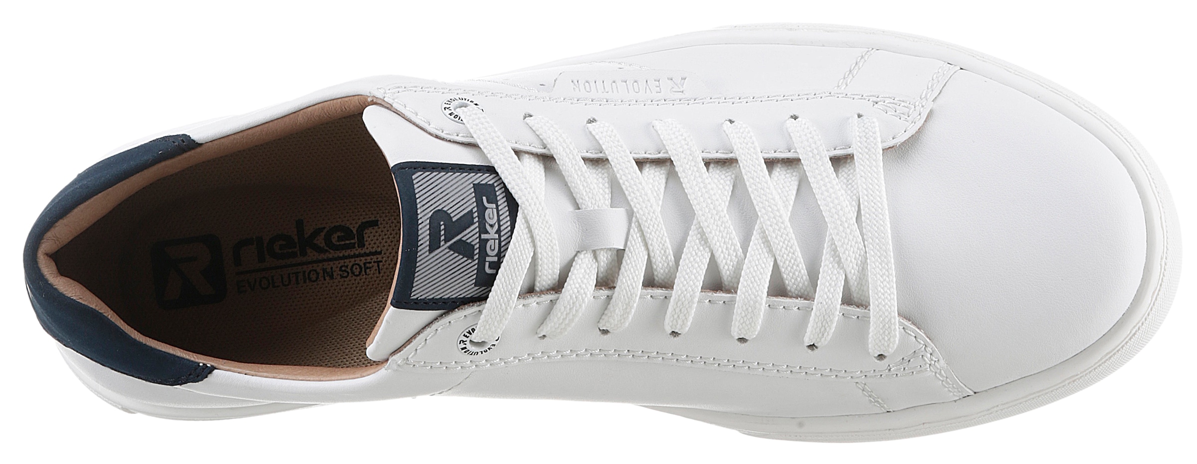 RIEKER Sport Sneaker  mit Leder-Innenfutter, Freizeitschuh, Halbschuh, Schnürschuh