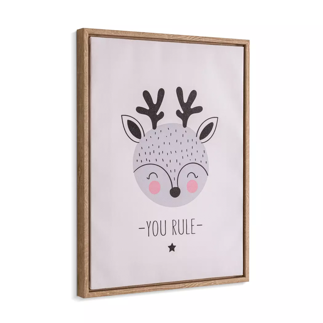 Wandbild 30 x 40 cm Reh