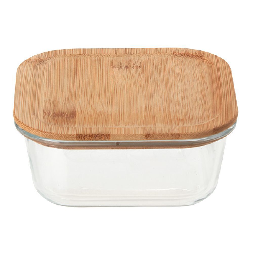 Boîte en verre et bambou 800 ml