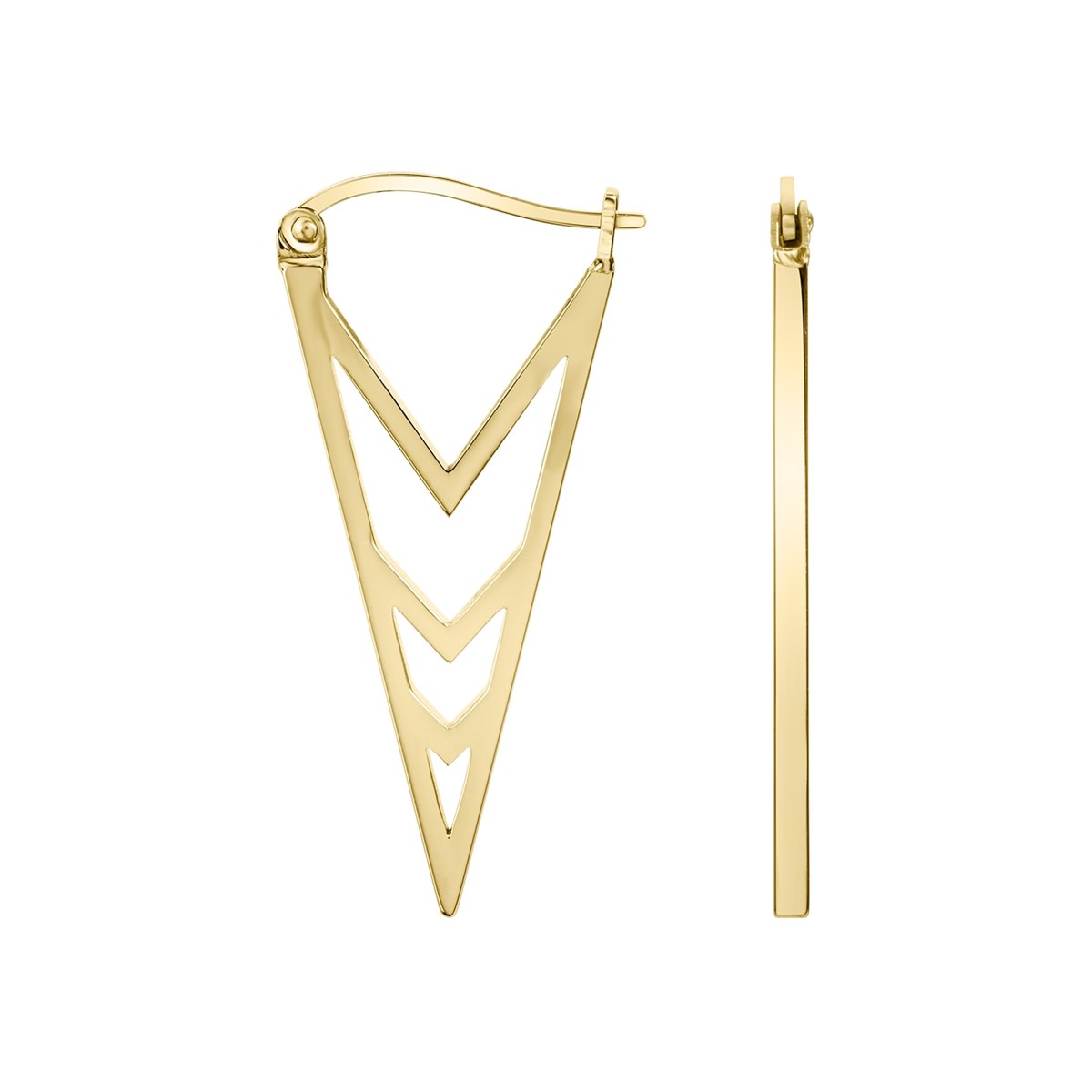 Boucles d'oreilles pendantes en Acier