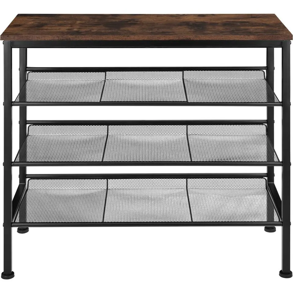 tectake Schoenenrek Wolverhampton 75,5x30,5x69,5cm