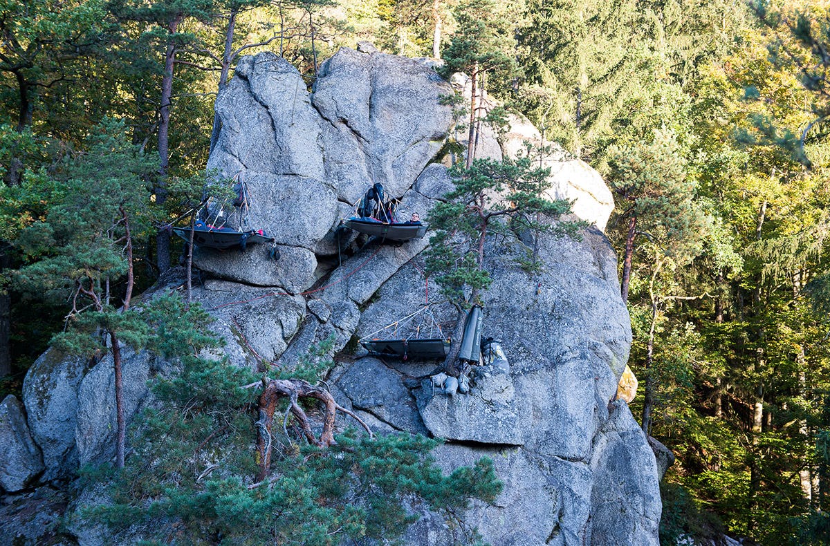 Portaledge Übernachtung Schönau