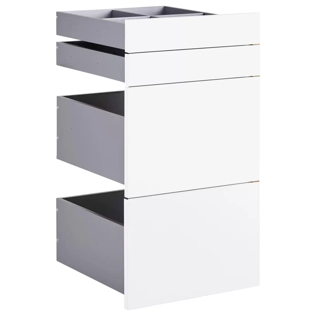 Schubladenset Unit weiss