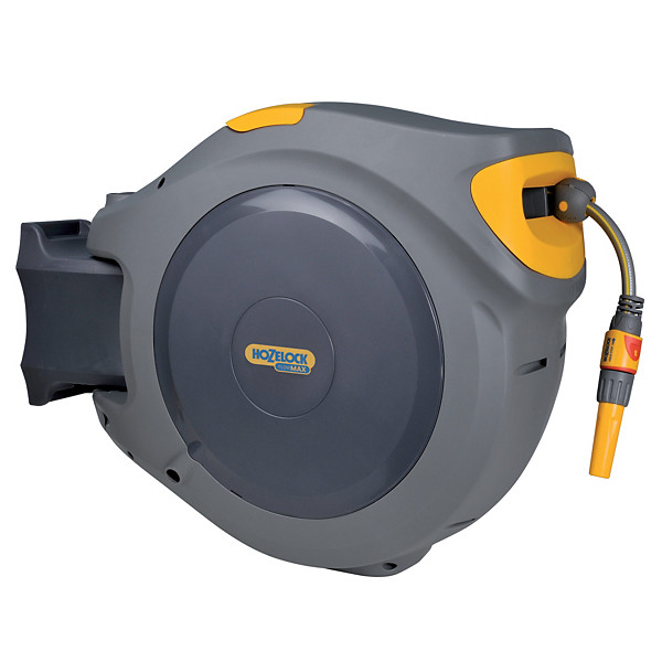 Dévidoir caréné tuyau arrosage équipé Hozelock Auto Reel Flowmax 28 m
