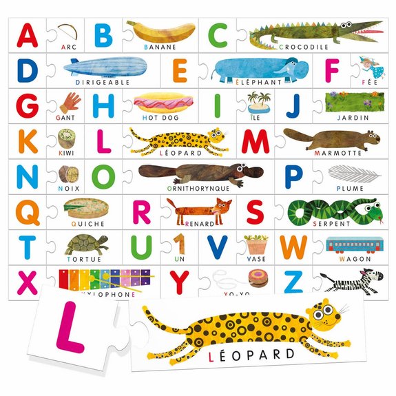Alphabet tactile Montessori