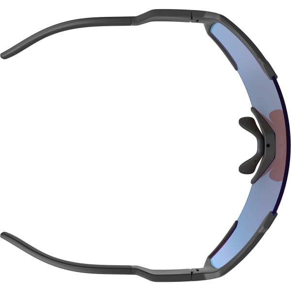 Lunette vélo SCOTT SHIELD BLACK MATT/BLUE CHROME ENHANCER