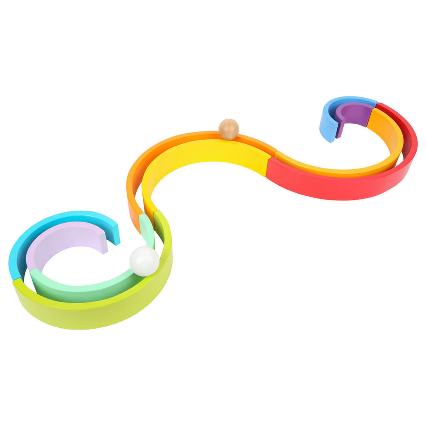 Small Foot-Houten Bouwblokken Regenboog XL, 14dlg.
