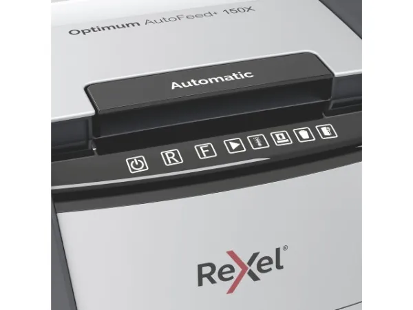 Makulator Rexel Optimum AutoFeed  150X krydsmakulering 4x28 mm (P-4)