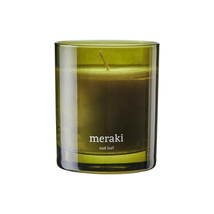 Meraki - Duftkerze, Ø 8 cm, Oud leaf