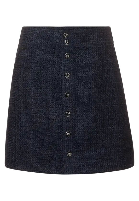 Bouclé Mini Rock - deep blue