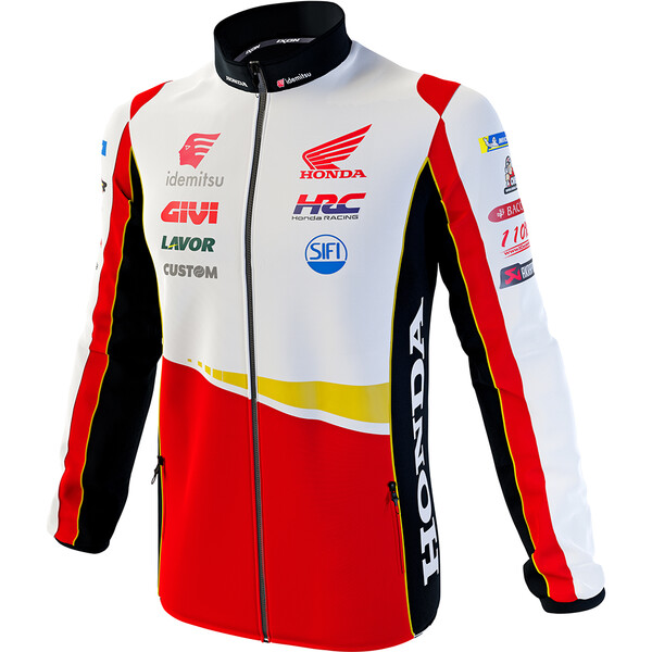 Ixon - Sweat zippé LCR 23 Blanc / Rouge / Noir