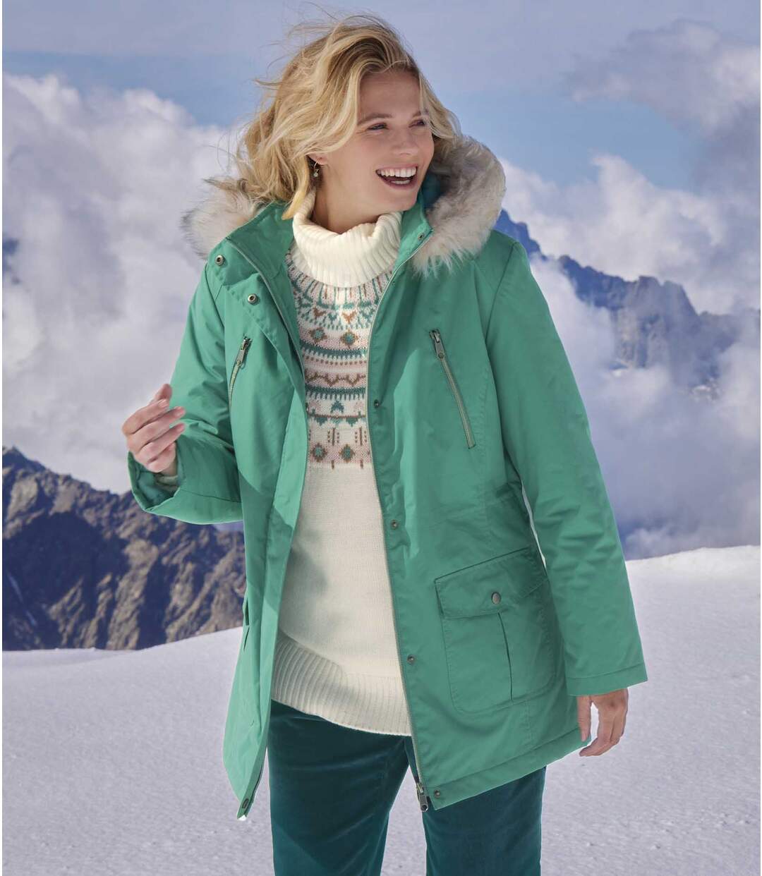 Parka à Capuche Fausse Fourrure Atlas for Women(R)