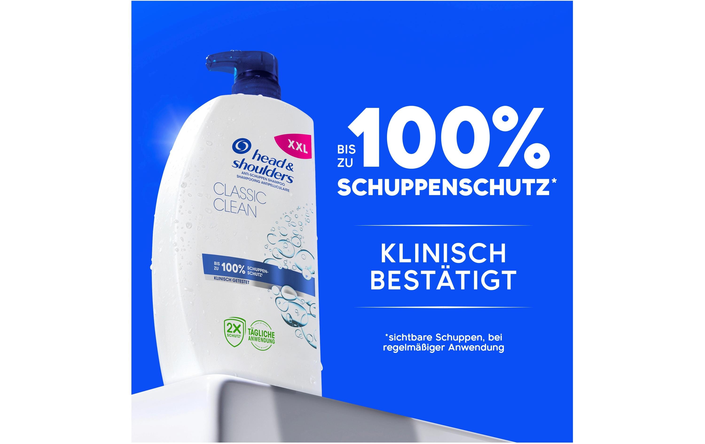 Shampoo Classic Clean Anti-Schuppen 1000 mlHaarshampoo im Pumpspender für tägliche Anwendung