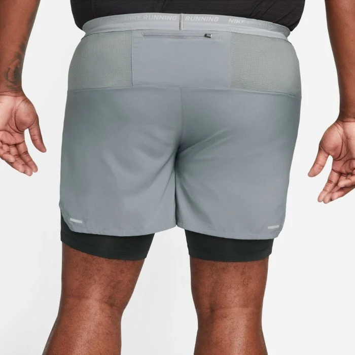 Nike Herre Shorts Dri-FIT Stride Hybrid 5 Inch Shorts Grå