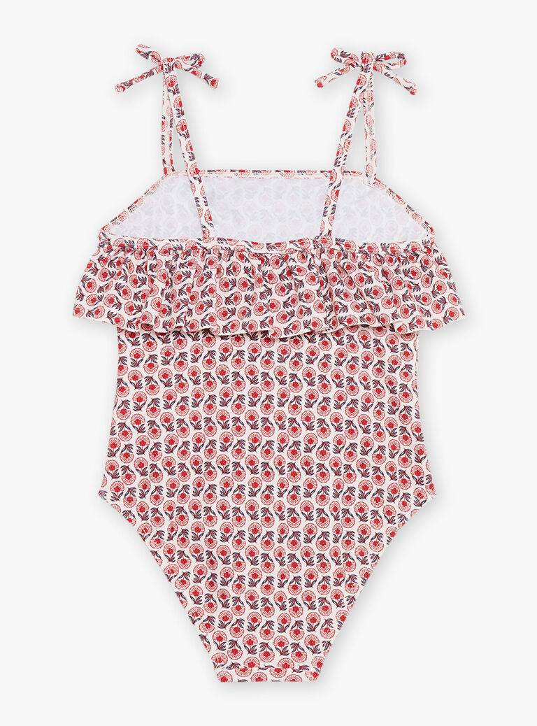 Maillot de bain 1 pièce nude à imprimé fleuri