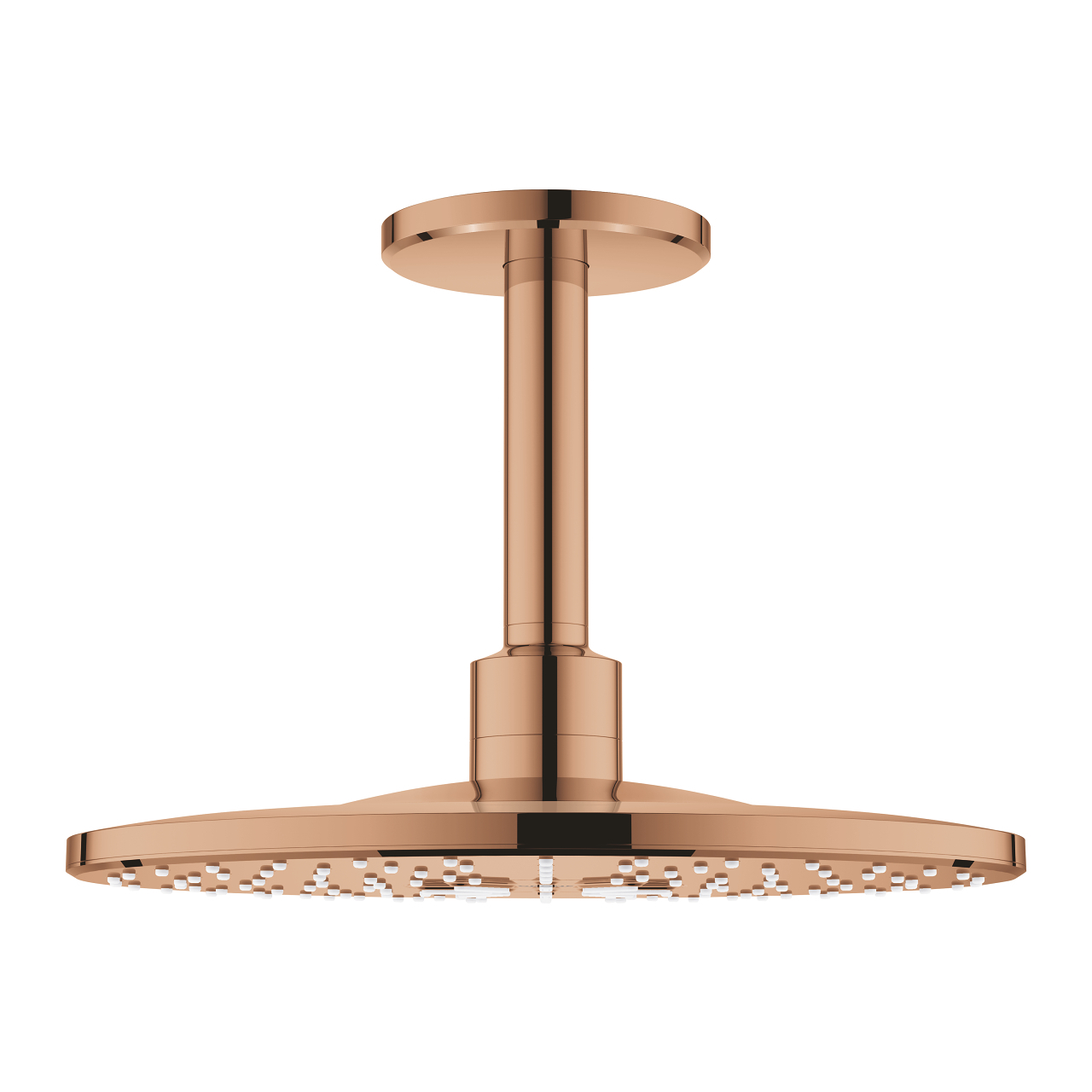 Grohe Rainshower hoofddouche met plafondarm met 2 straalsoorten warm sunset