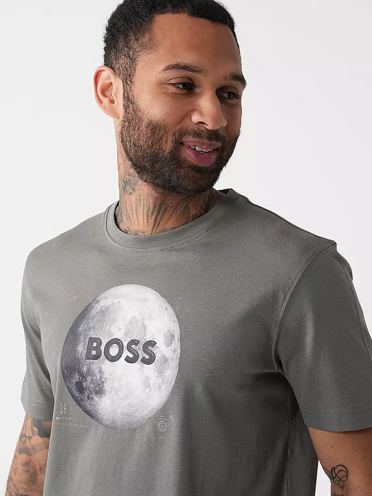 BOSS T-Shirt TE_MOON  grau