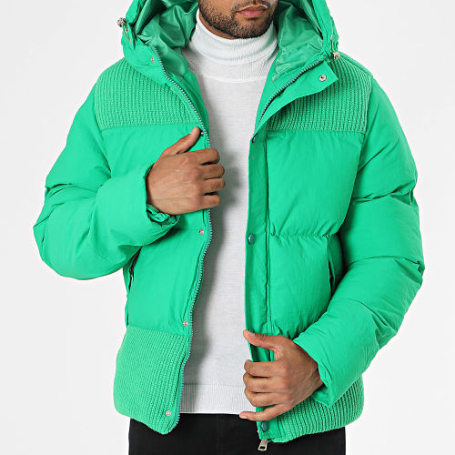 Doudoune Capuche Vert