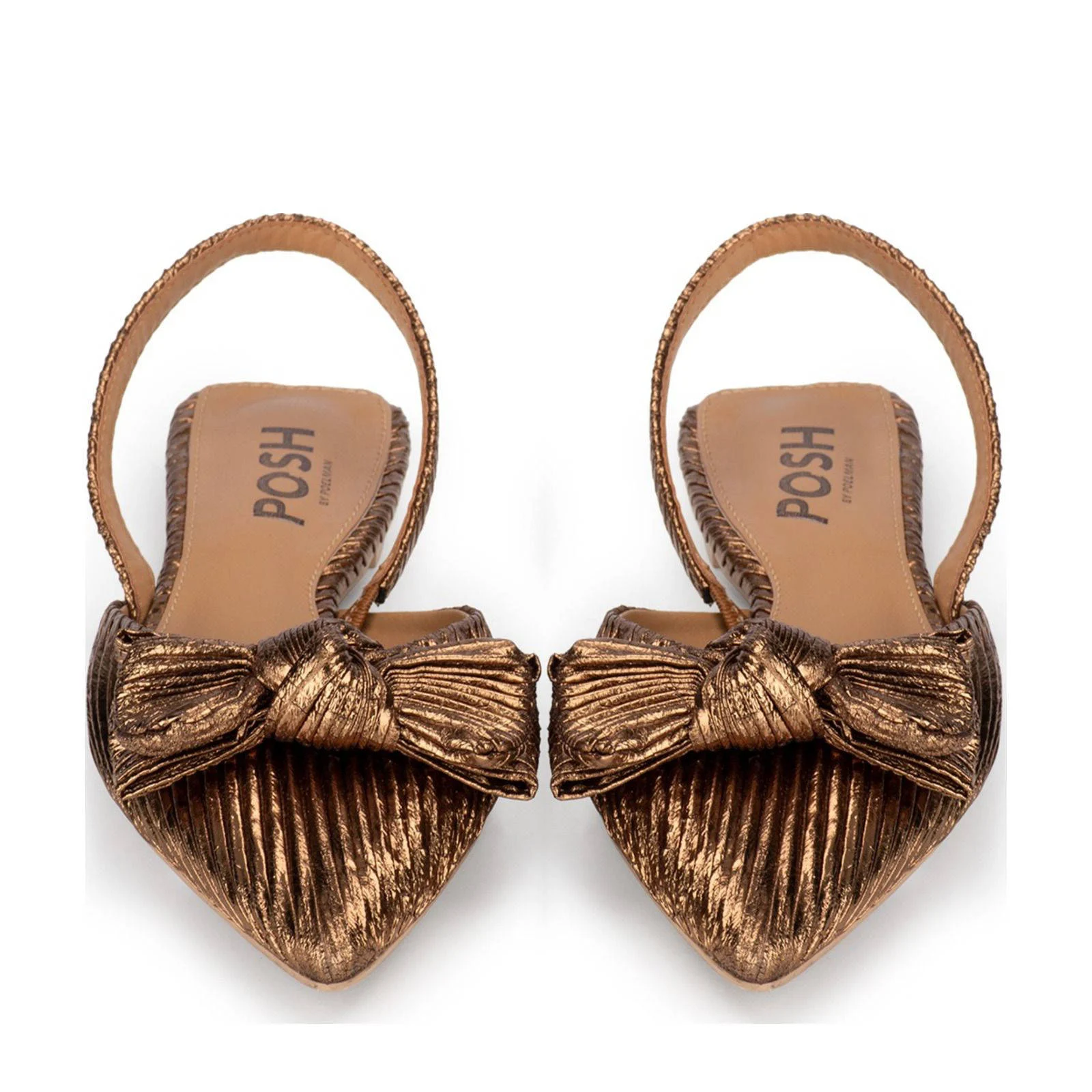 POSH by Poelman slingback loafers goud