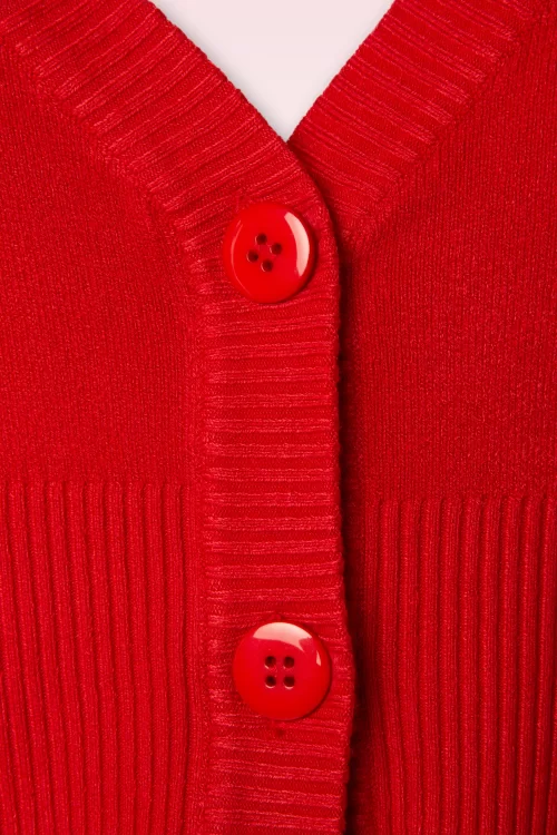 Banned Retro Let's Go Dancing vest in Lipstick Red
