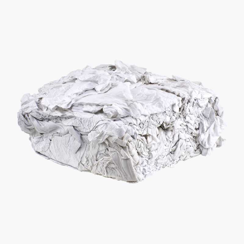 Rengjøringsklut, hvit, 10 kg