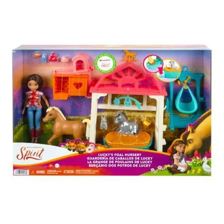 Mattel Spirit Luckys Tierbaby-Pflegestation mit Pony & Fohlen Puppe