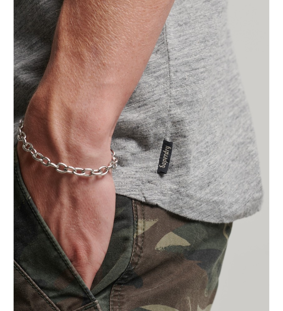 Camiseta Superdry Vintage Cali Logo Cinza