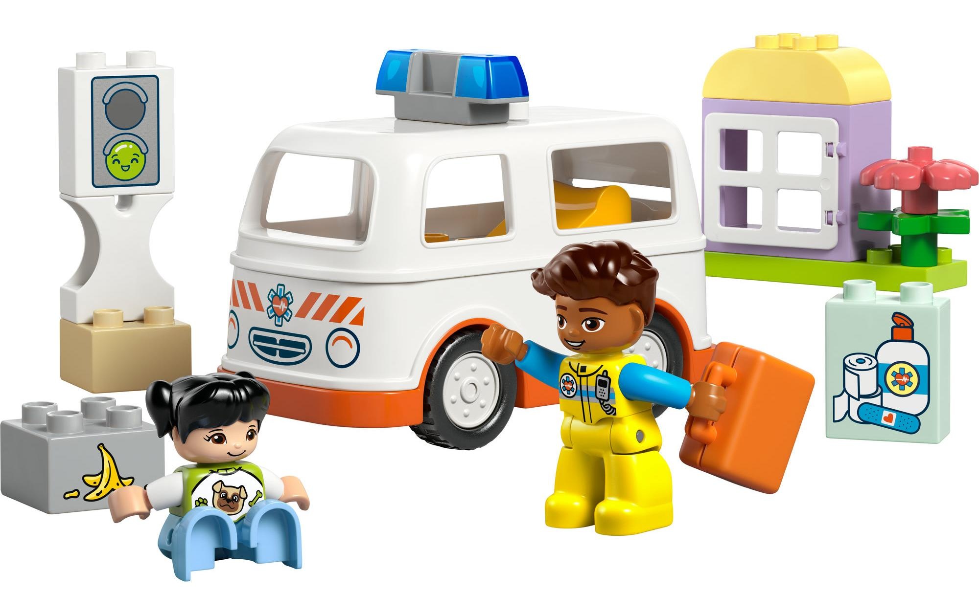 LEGO® Spielbausteine »DUPLO® Rettungswagen mit Fahrer 10447«
