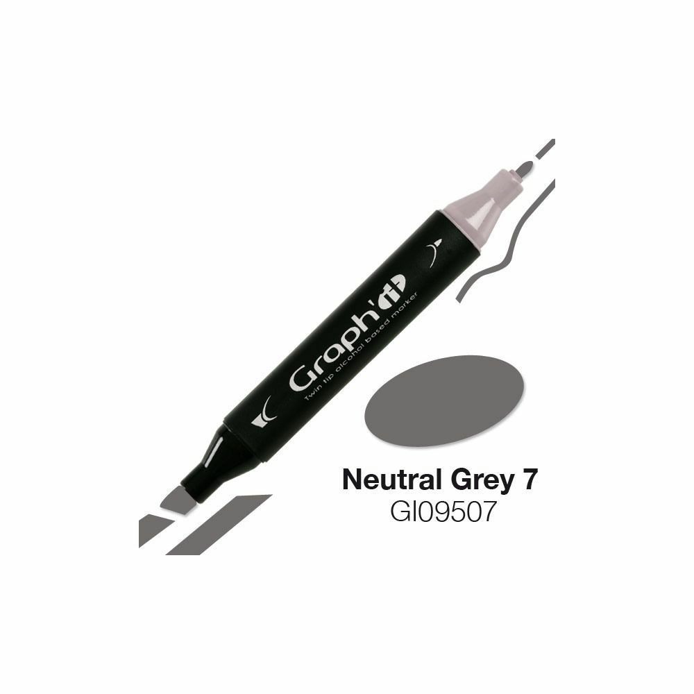 Marqueur graph'it à double pointe - gris neutre 7