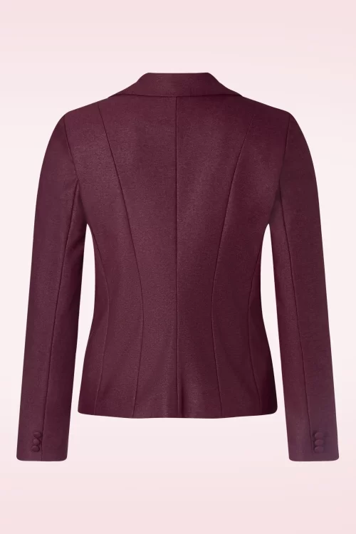 Glamour Bunny Business Babe Diadora blazer in donkerrood