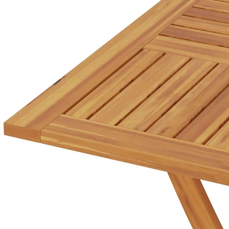 vidaXL - Tuintafel inklapbaar - Bruin - Massief teakhout - 85x85x76 cm