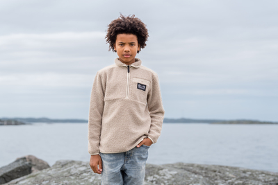 Didriksons Exa Fleecetrøye, Beach beige