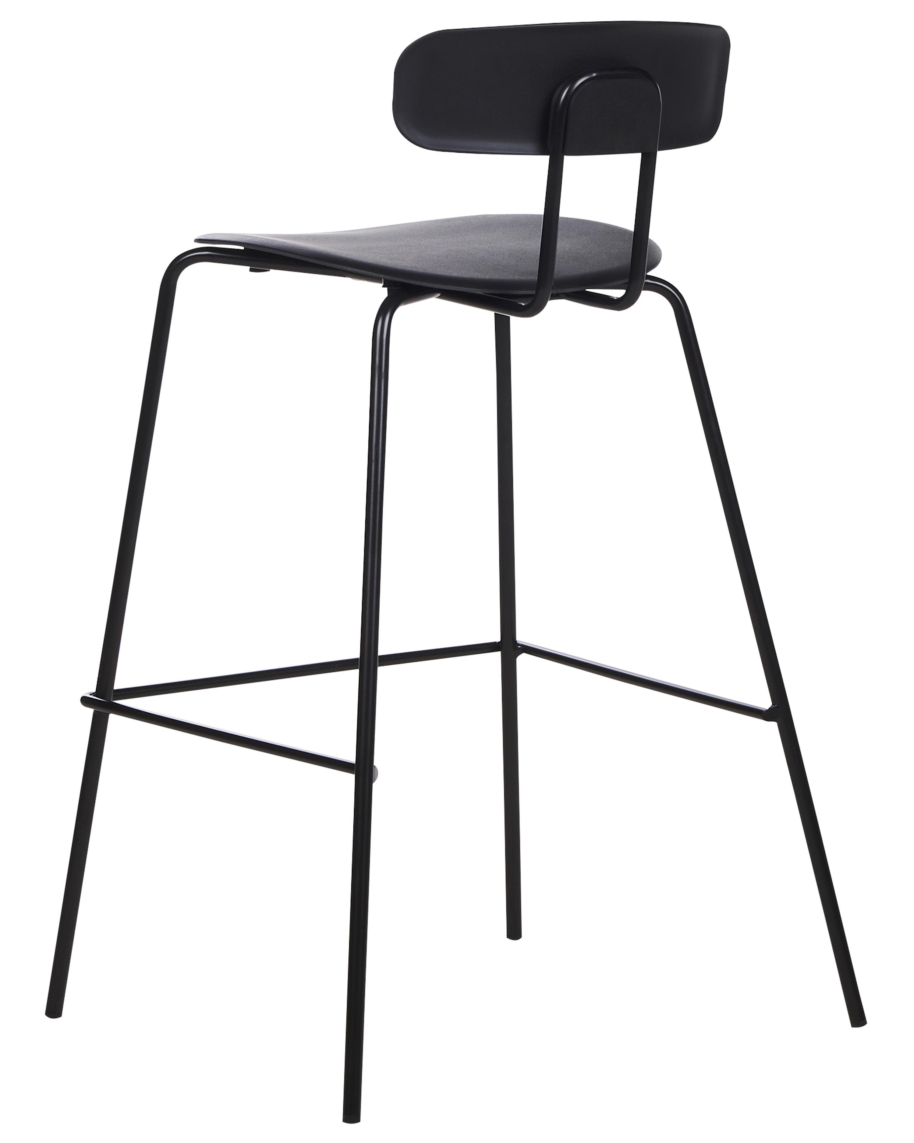 Set van 2 barstoelen SIBLEY Zwart
