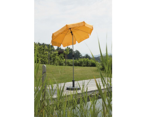Schneider Locarno parasol Ø 150 cm H 220 cm mandarijn