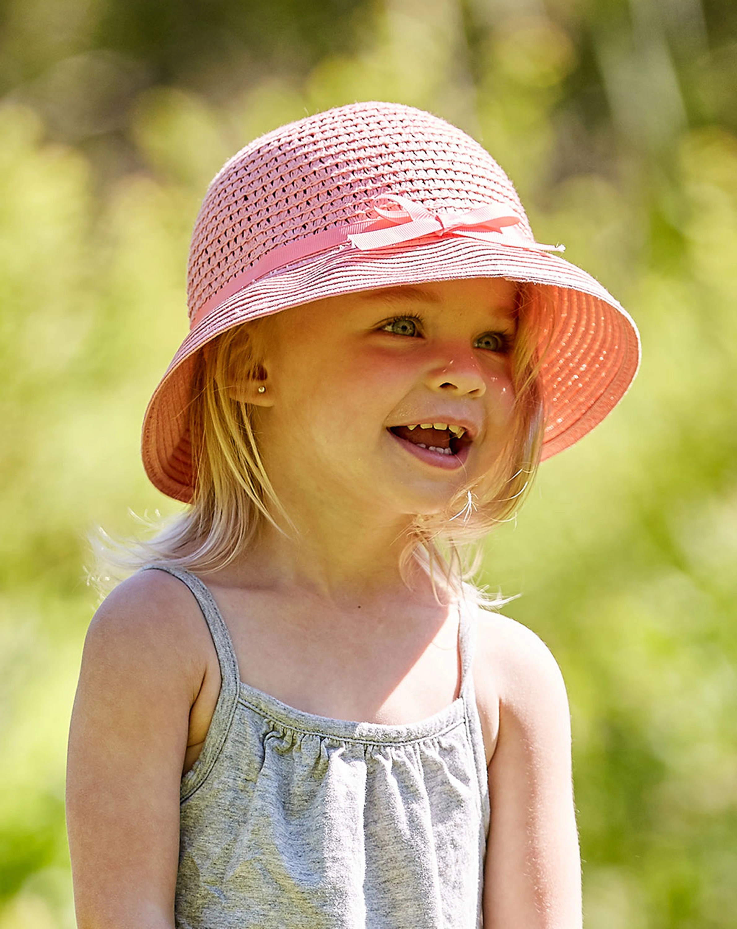 Strohhut MINI GIRL in flamingo