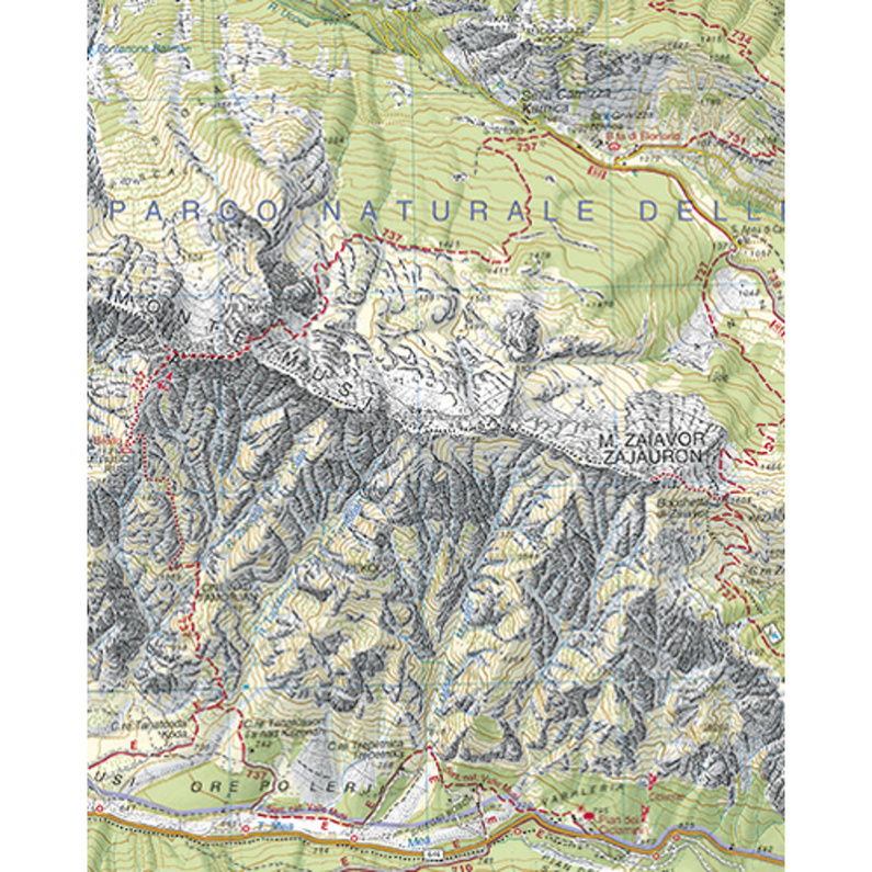 Tabacco Prealpi Giulie-Valli del Torre 026 Wanderkarte