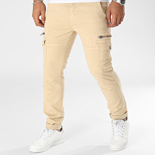 Pantalon Cargo Slim Danakil P7051M Beige Clair