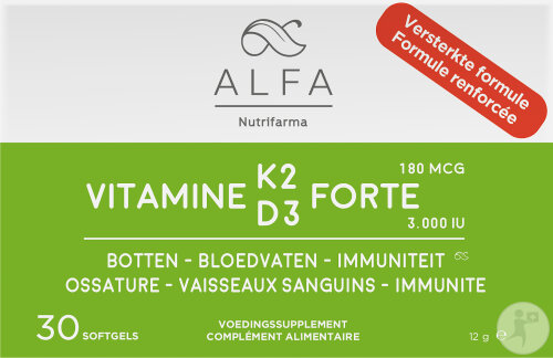 Alfa Pharma Vitamine K2D3 Forte Complément Alimentaire 30 Gélules