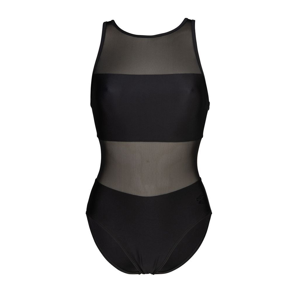 Arena MESH PANELS VENT - Maillot de bain 1 pièce Femme black