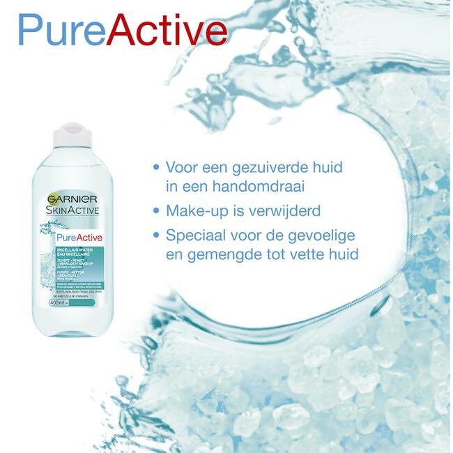 Garnier PureActive Micellair Reinigingswater Gemengde Huid 400 ML