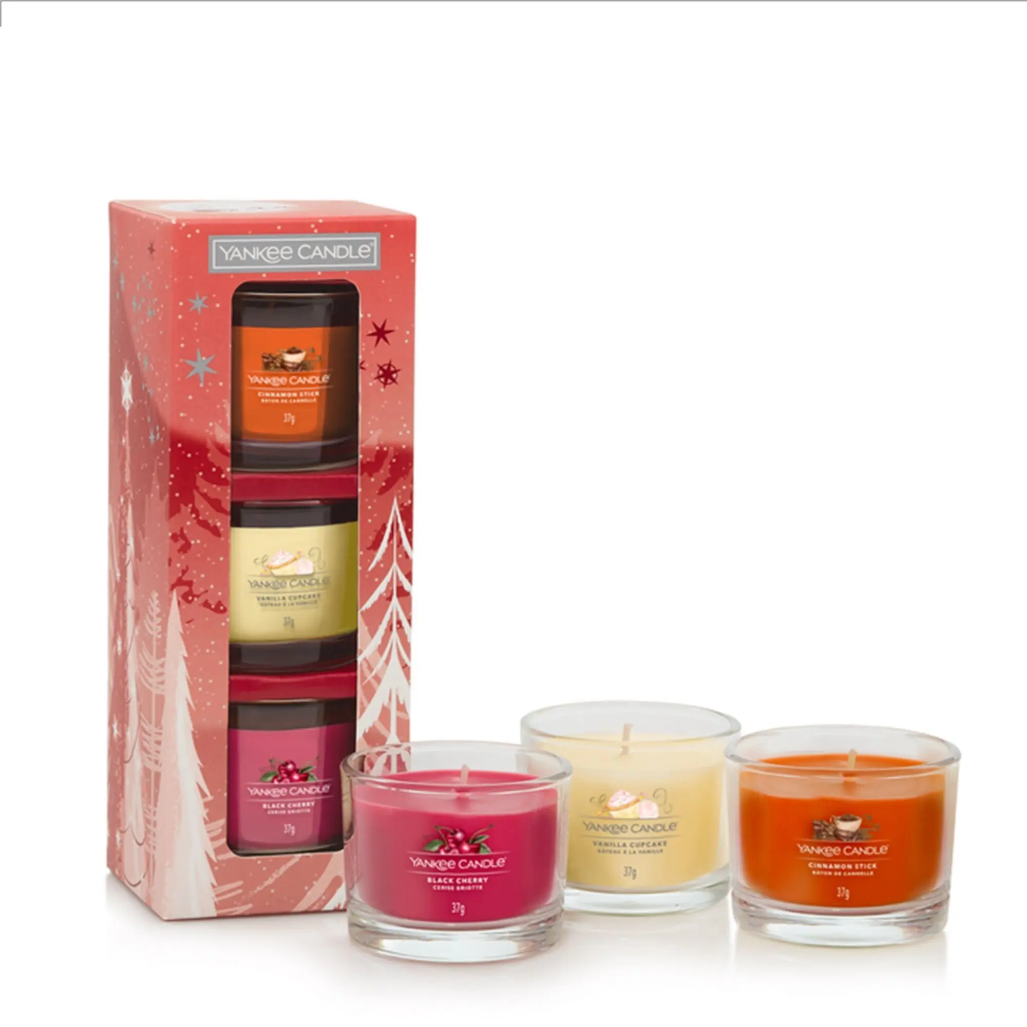 Yankee Candle - Coffret Cadeau3 Bougies Votives en Verre- Femme