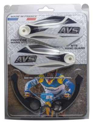 Protège Mains AVS KIT DECO (patte alu avec charnière) Blanc Noir