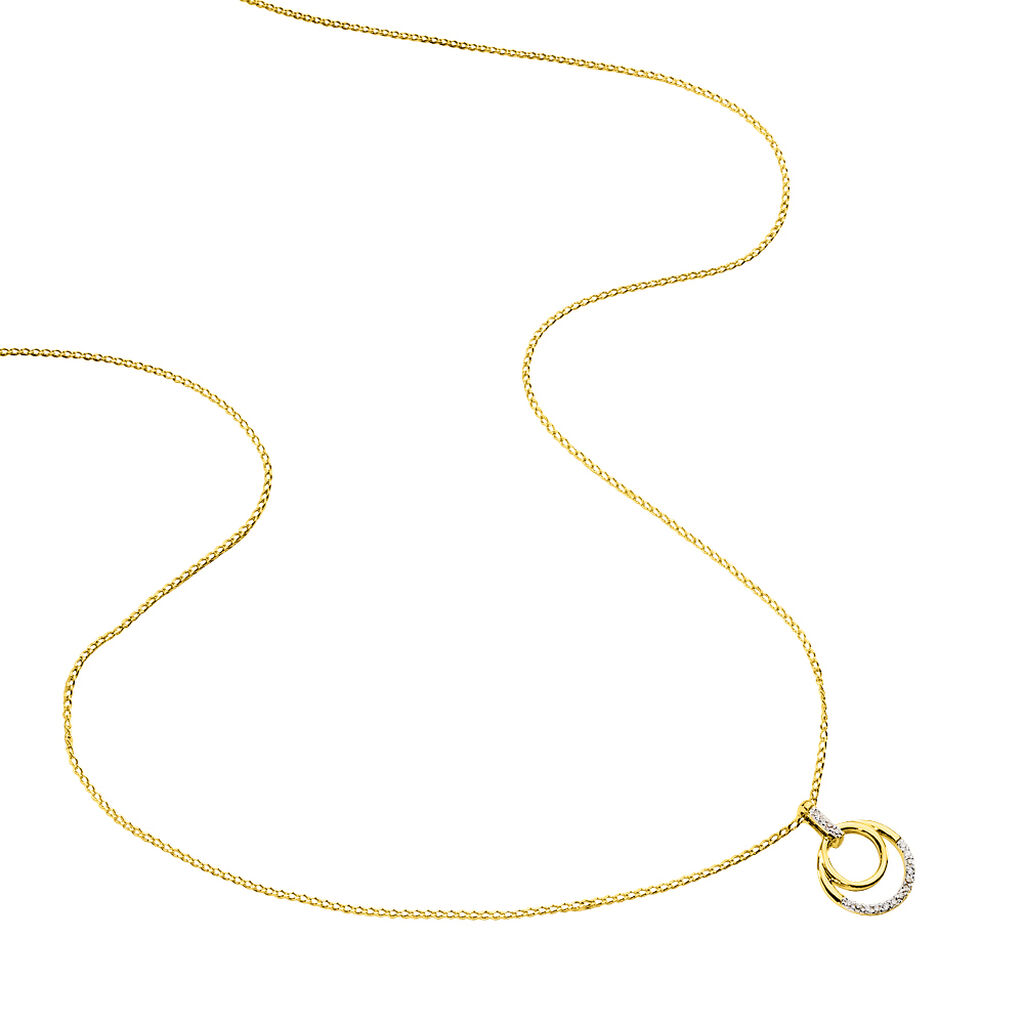 Collier Atlanta Or Jaune Diamant