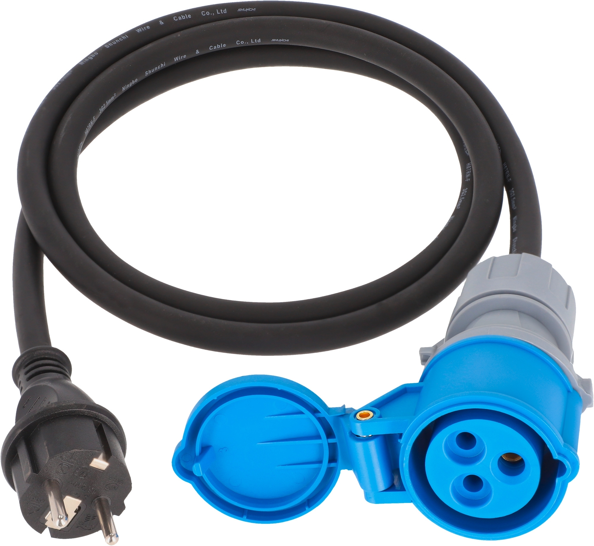 Berger Adapterleitung CEE-Kupplung und Schutzkontaktstecker 1,5 m
