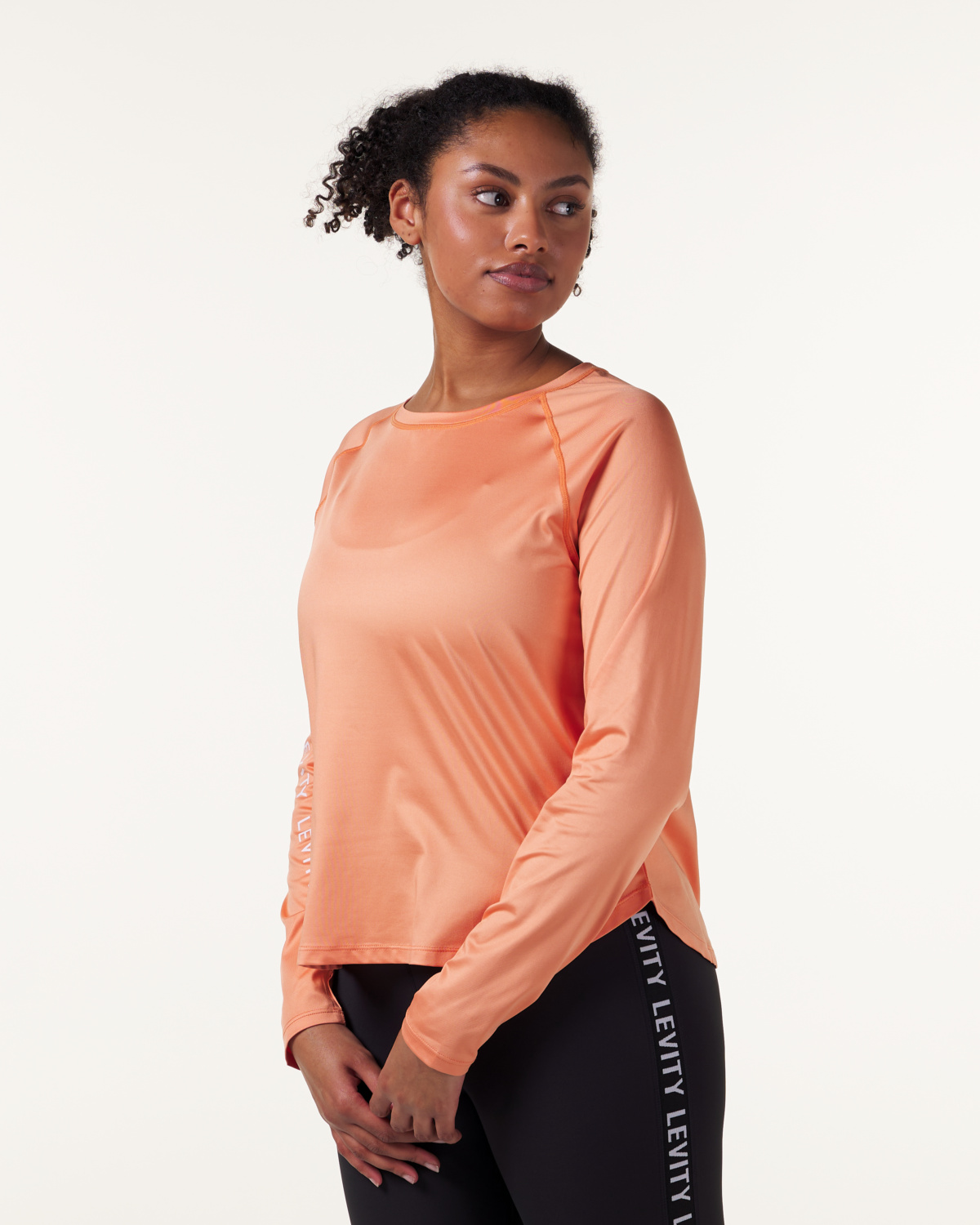 LEVITY Line Up Long Sleeve Orange Coral