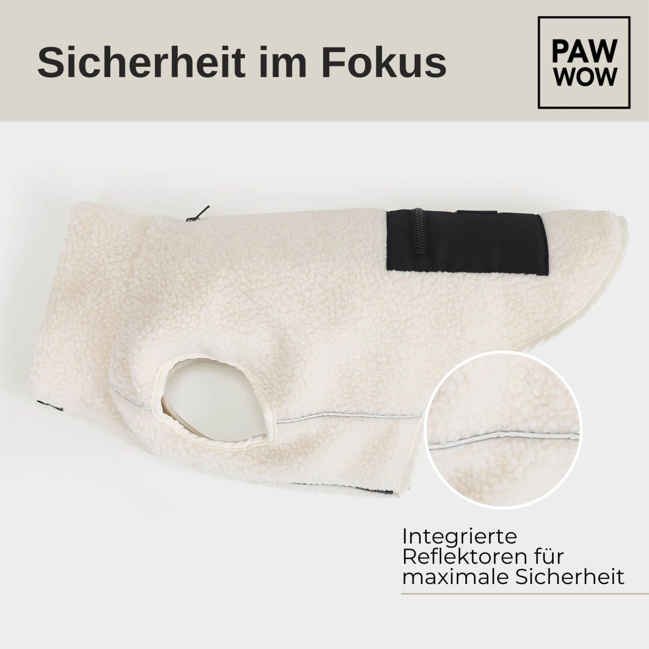 PAW WOW Hundejacke MIKA Beige XS