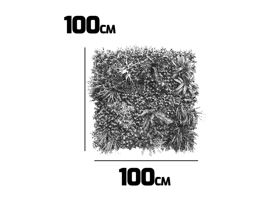 Primavera - Décoration de mur vert artificiel, panneau 100x100 cm