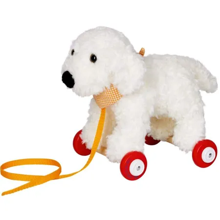 Die Spiegelburg Goldendoodle Daisy auf Holzrollen - Lustige Tierparade