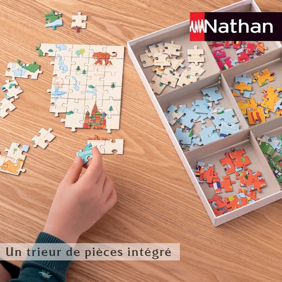 Puzzle 250 pièces Nathan - Petit chaton curieux